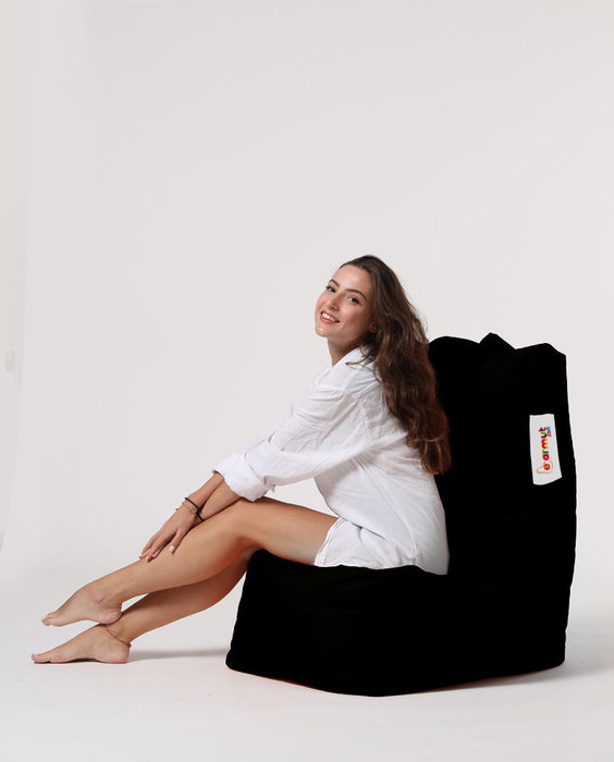 Atelier Del Sofa Puf de Jardín Diamond - Negro